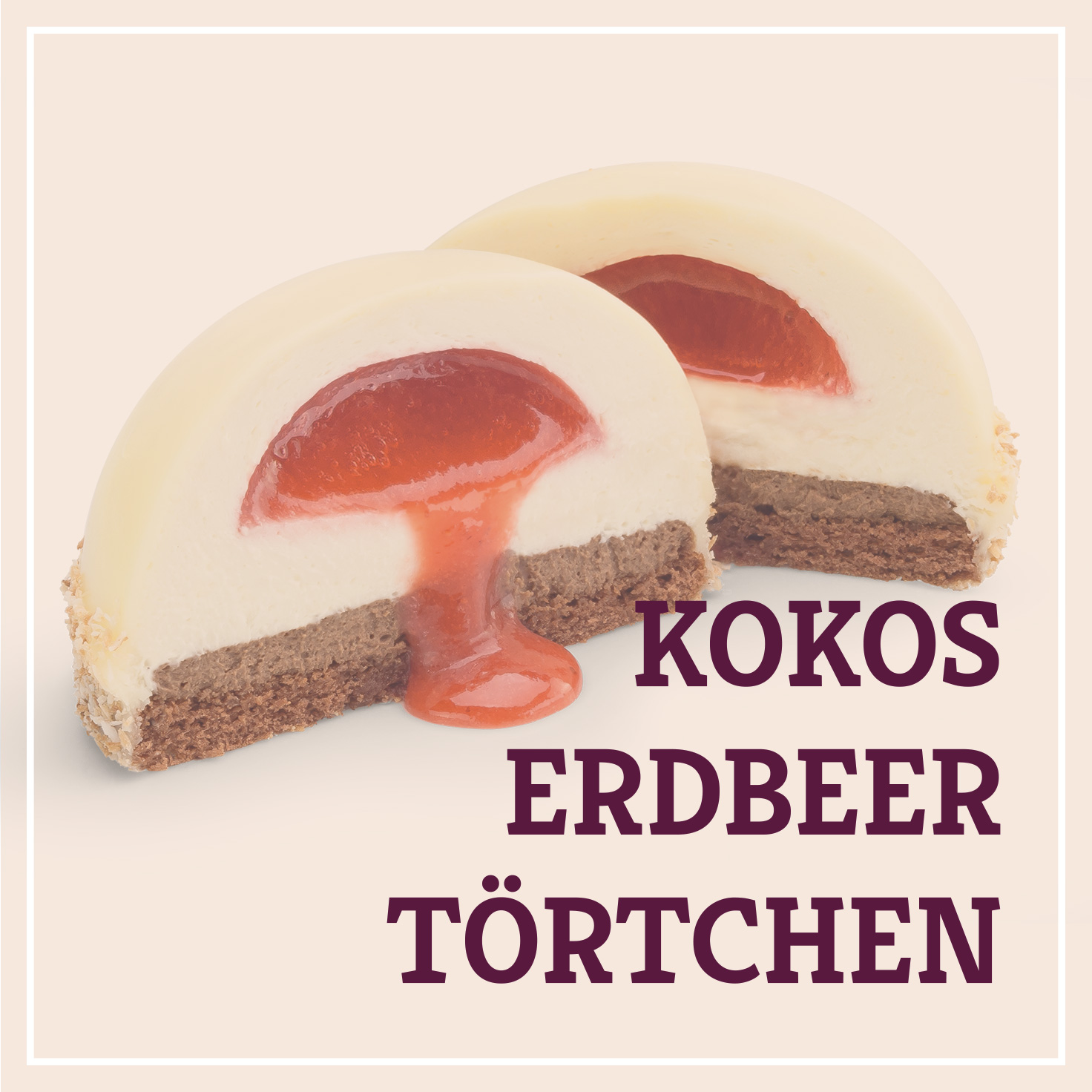 Heiss & Süß - Kokos-Erdbeertörtchen