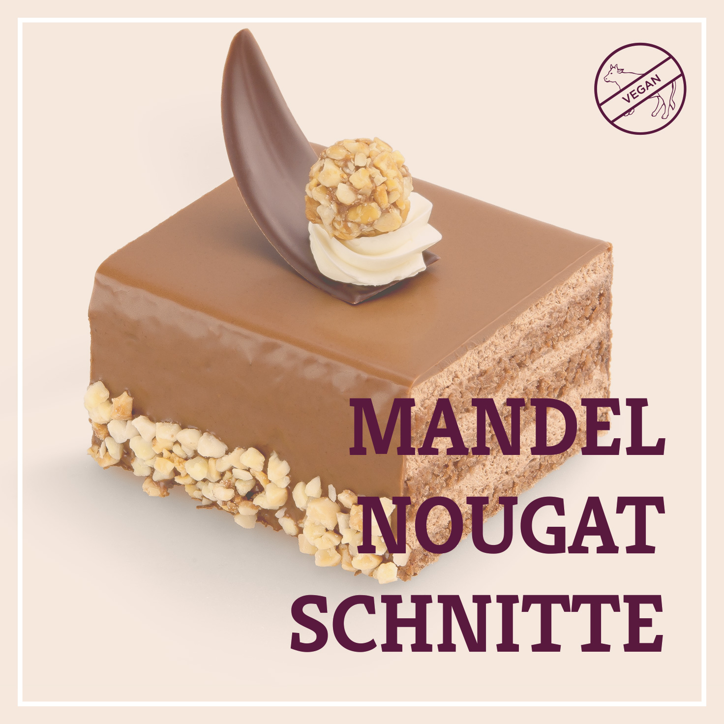 Heiss & Süß - Mandel-Nougat Schnitte