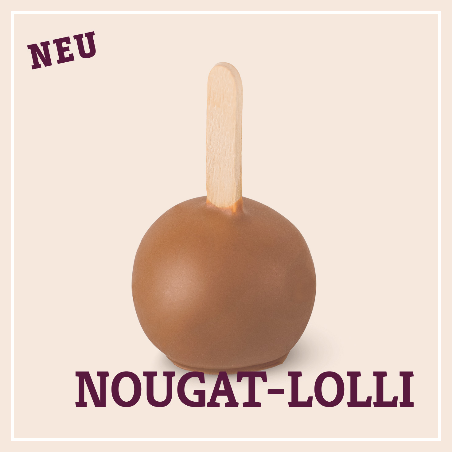 Heiss & Süß - Mini- Nougat-Lolli