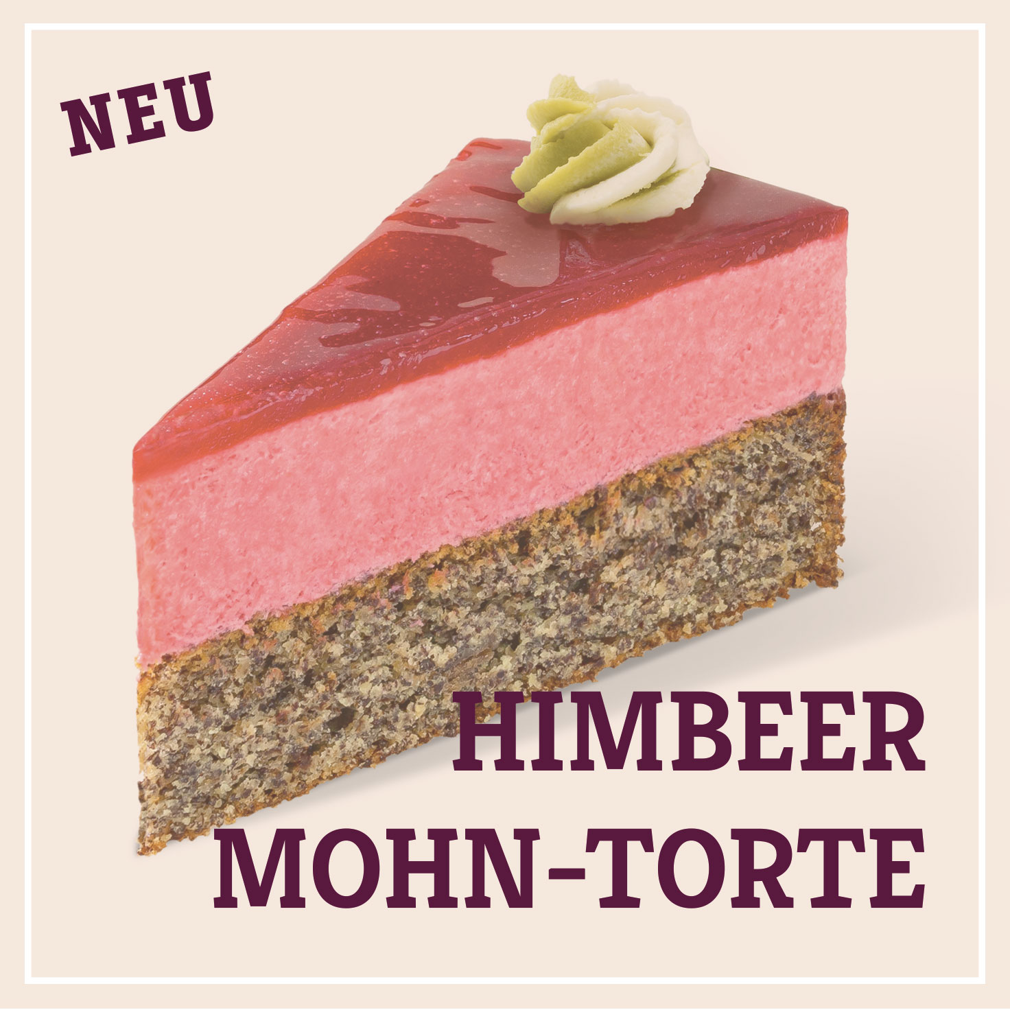 Heiss & Süß - Himbeer-Mohn-Torte