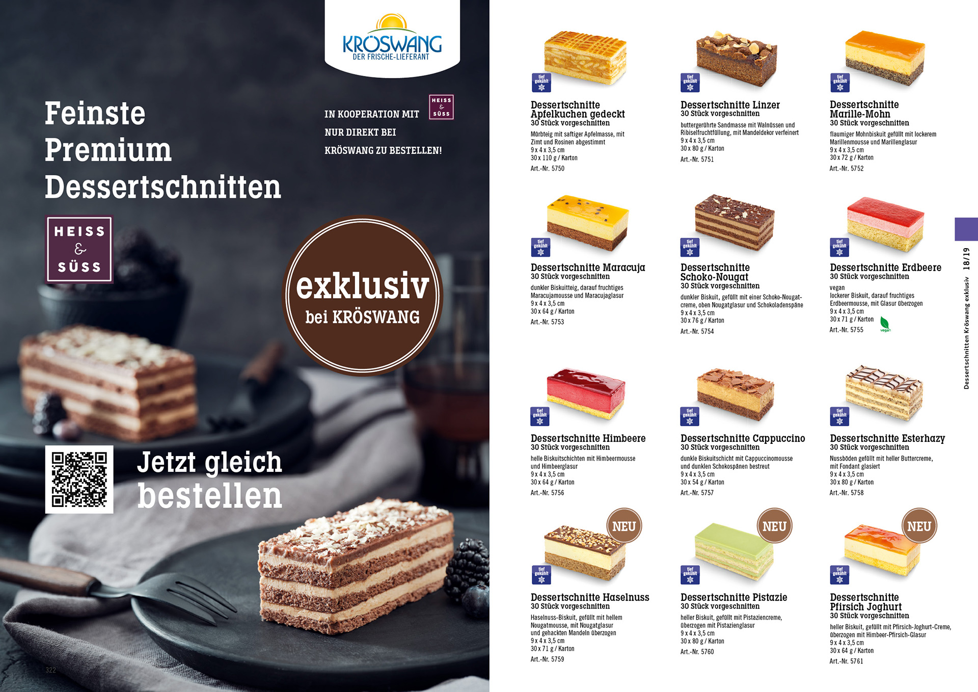 Dessertschnitten Kröswang exklusiv