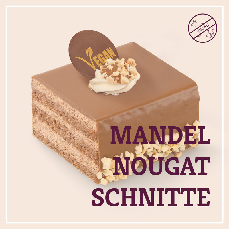 Heiss & Süß - Mandel-Nougat-Schnitte