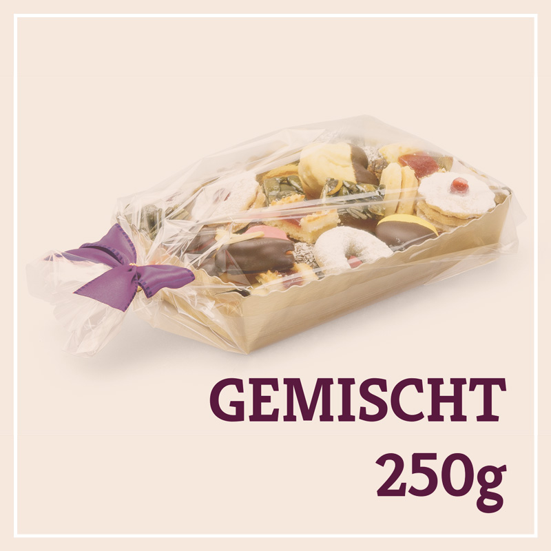 Heiss & Süß - Teebäckerei gemischt 250g in der Goldschale