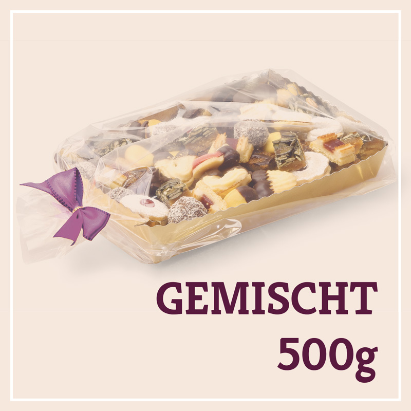 Heiss & Süß - Teebäckerei gemischt 500g in der Goldschale