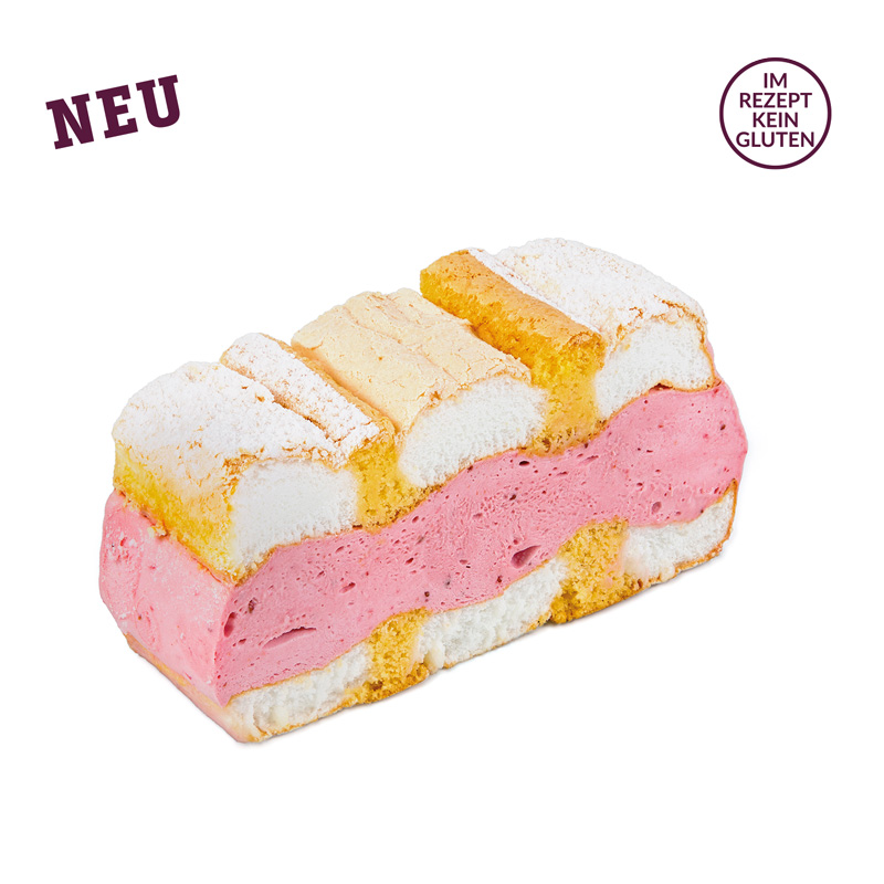 Kardinalschnitte mit Erdbeermousse