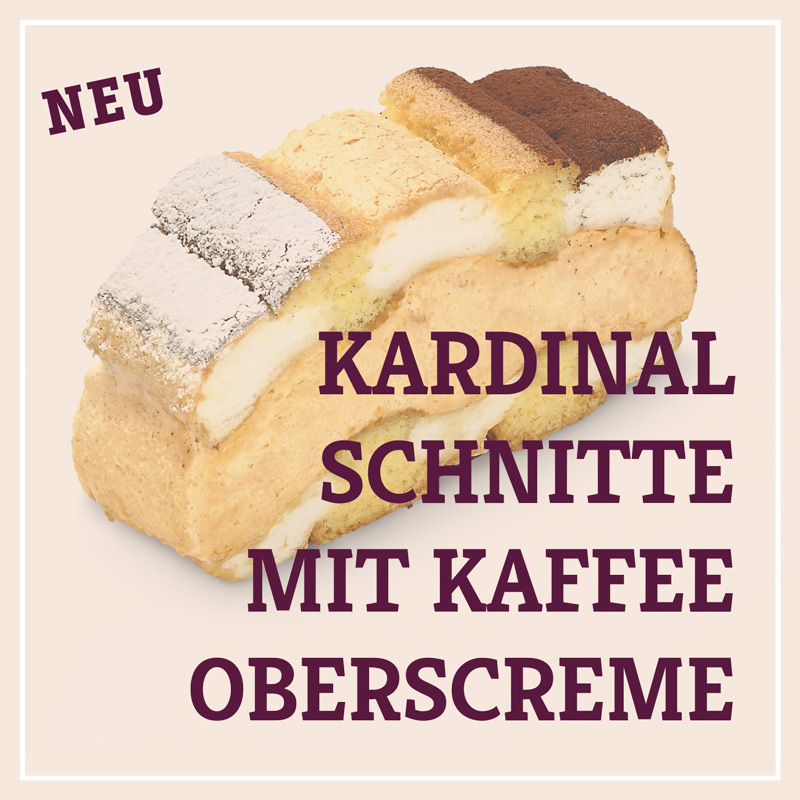 Heiss & Süß - Kardinalschnitte mit Kaffeeoberscreme