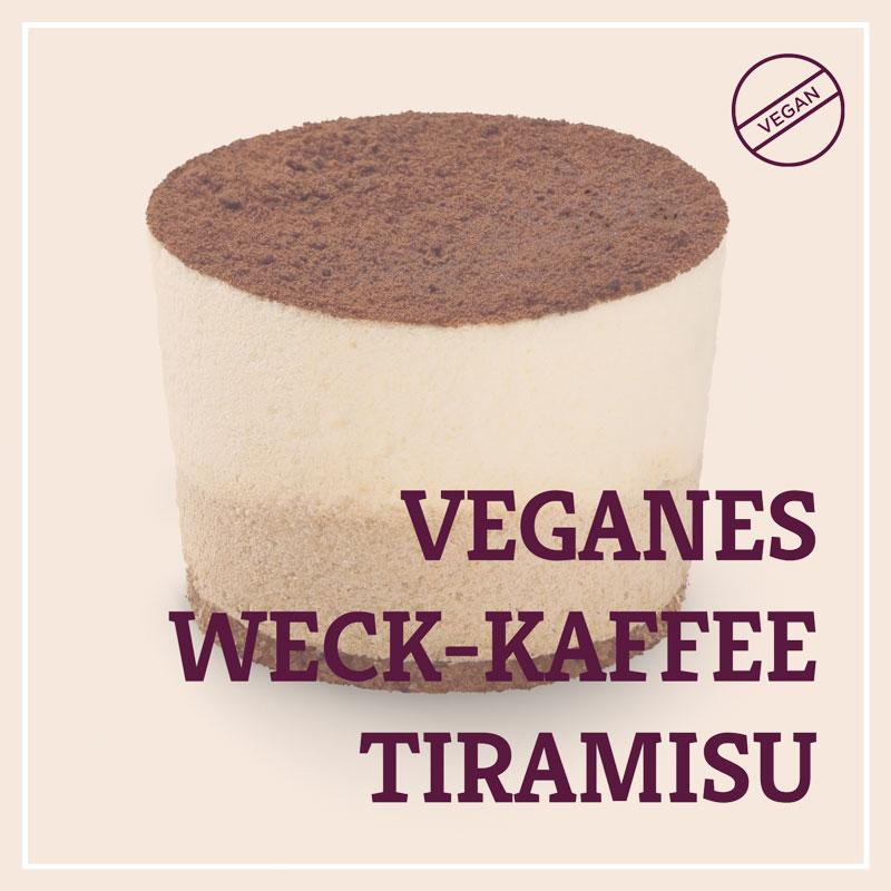 Heiss & Süß - Weck-Veganes Kaffee Tiramisu